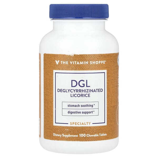 vsi02510_v_8.jpg DGL, деглицирризиновая солодка, 100 жевательных таблеток — The Vitamin Shoppe