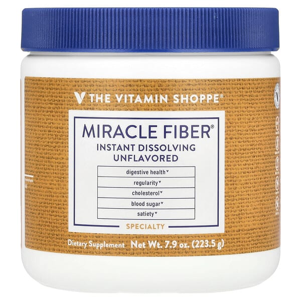 vsi02528_v_8.jpg Miracle Fiber, клетчатка без добавок, 223,5 г (7,9 унции) — The Vitamin Shoppe
