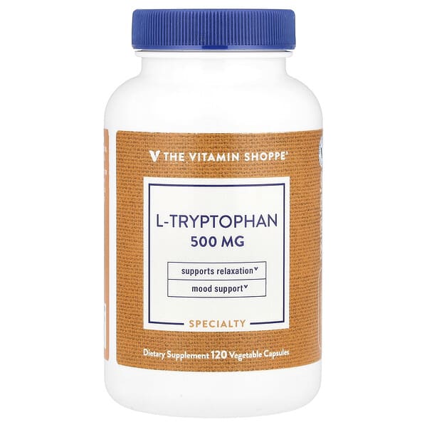 vsi02538_v_8.jpg L-триптофан, 500 мг, 120 растительных капсул — The Vitamin Shoppe