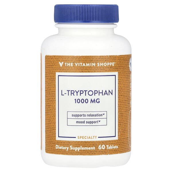 vsi02539_v_8.jpg L-триптофан, 1000 мг, 60 таблеток — The Vitamin Shoppe