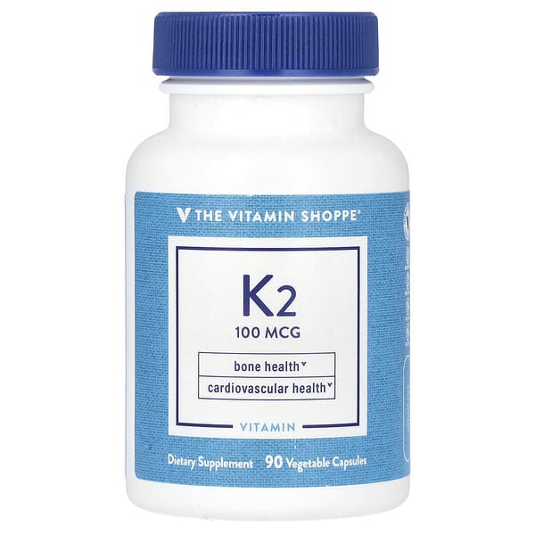 vsi02558_v_8.jpg витамин K2, 100 мкг, 90 растительных капсул — The Vitamin Shoppe