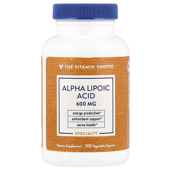vsi02634_v_8.jpg Альфа-липоевая кислота, 600 мг, 120 растительных капсул — The Vitamin Shoppe