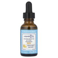 Жидкий витамин D3, цитрус, 25 мкг (1000 МЕ), 30 мл (1 жидк. Унция) — The Vitamin Shoppe