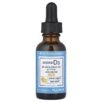 Жидкий витамин D3, цитрус, 50 мкг (2000 МЕ), 30 мл (1 жидк. Унция) — The Vitamin Shoppe