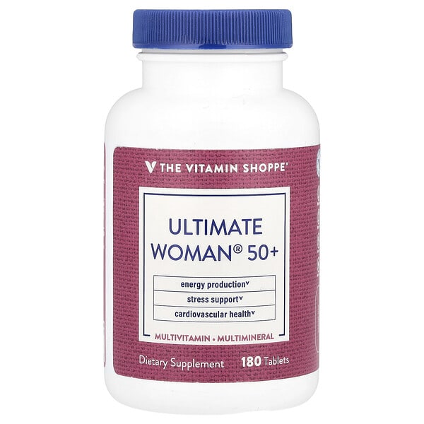 vsi02739_v_8.jpg Ultimate Woman® 50+, мультивитамины и мультиминералы, 180 таблеток — The Vitamin Shoppe