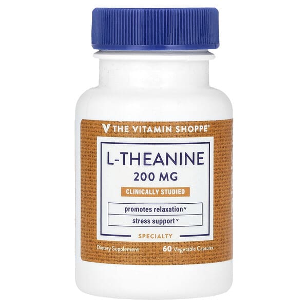 vsi02760_v_8.jpg L-теанин, 200 мг, 60 растительных капсул — The Vitamin Shoppe