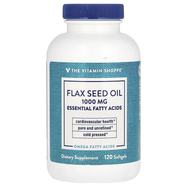 vsi02959_v_8.jpg Льняное масло, 1000 мг, 120 мягких таблеток — The Vitamin Shoppe