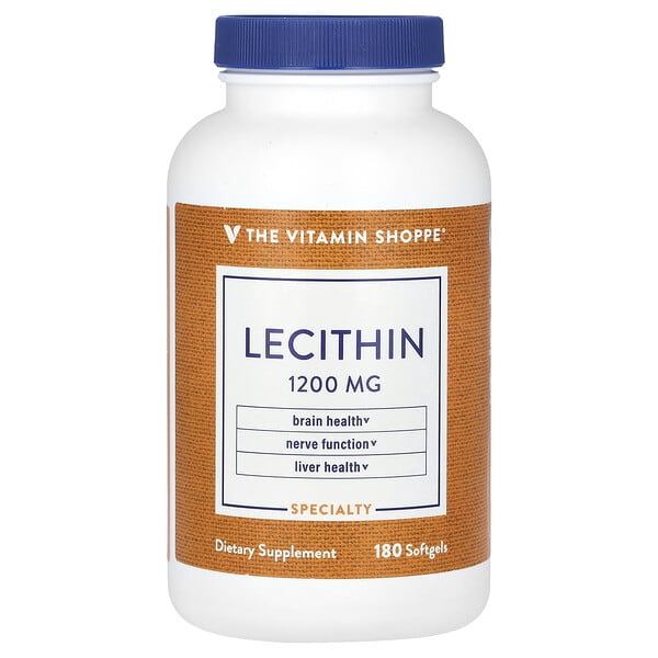 vsi02965_v_8.jpg лецитин, 1200 мг, 180 капсул — The Vitamin Shoppe