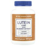 Лютеин с экстрактом черники, 120 капсул — The Vitamin Shoppe