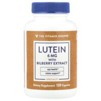 Лютеин с экстрактом черники, 120 капсул — The Vitamin Shoppe