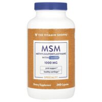 МСМ с OptiMSM®, 1000 мг, 240 капсул — The Vitamin Shoppe