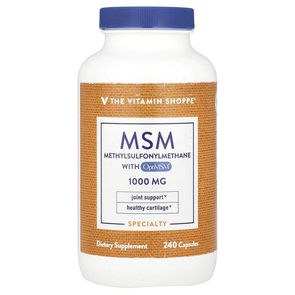 vsi02974_v_8.jpg МСМ с OptiMSM®, 1000 мг, 240 капсул — The Vitamin Shoppe