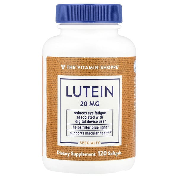 vsi03088_v_8.jpg лютеин, 20 мг, 120 капсул — The Vitamin Shoppe