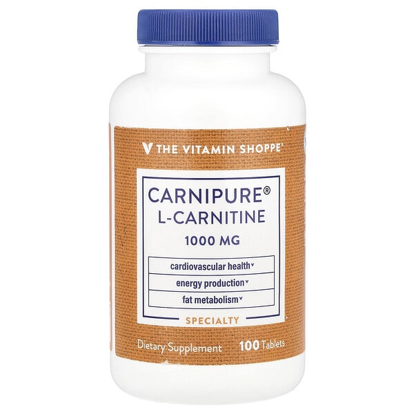 vsi03090_v_8.jpg L-карнитин Carnipure®, 1000 мг, 100 таблеток — The Vitamin Shoppe