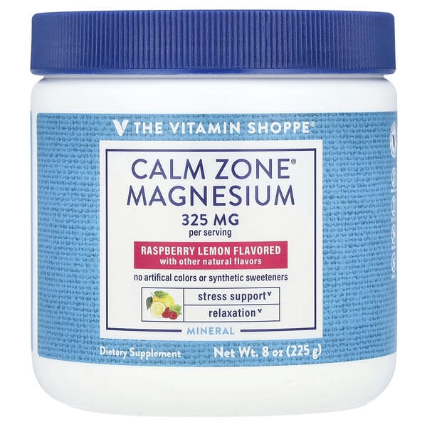 vsi03162_v_8.jpg Calm Zone®, магний, малина и лимон, 225 г (8 унций) — The Vitamin Shoppe