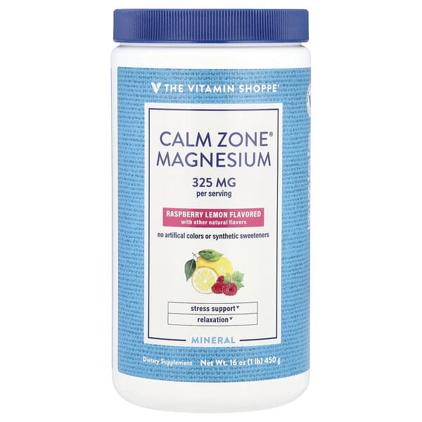 vsi03163_v_8.jpg Calm Zone®, магний, малина и лимон, 450 г (16 унций) — The Vitamin Shoppe