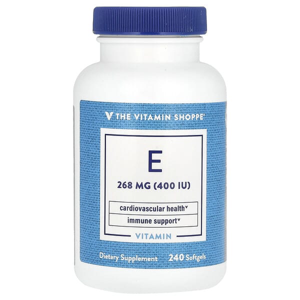 vsi03172_v_8.jpg Витамин E, 268 мг (400 МЕ), 240 мягких таблеток — The Vitamin Shoppe