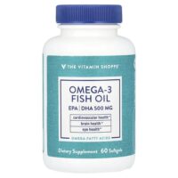 рыбий жир с омега-3, 1000 мг, 60 мягких таблеток — The Vitamin Shoppe