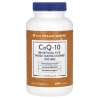 коэнзим Q10, 100 мг, 240 капсул — The Vitamin Shoppe