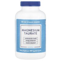 Таурат магния, 180 растительных капсул (62,5 мг на капсулу) — The Vitamin Shoppe