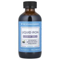 Liquid Iron, ежевика и ваниль, 236,5 мл (8 жидк. Унций) — The Vitamin Shoppe