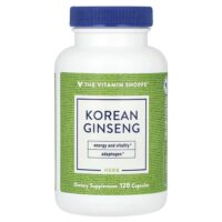 Корейский женьшень, 120 капсул (648 мг в каждой капсуле) — The Vitamin Shoppe