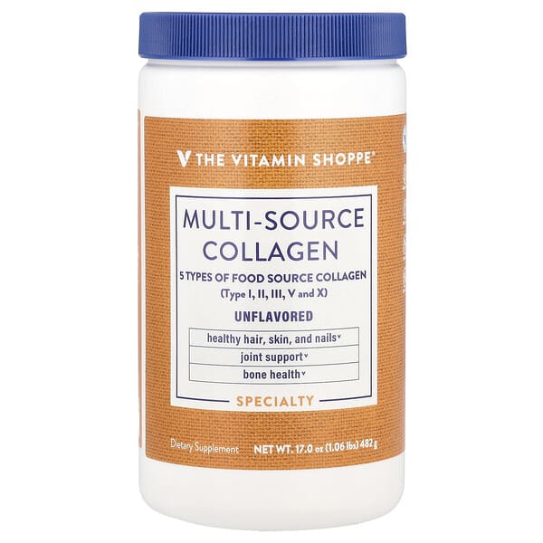 vsi03918_v_8.jpg Multi-Source Collagen, без добавок, 482 г (1,06 фунта) — The Vitamin Shoppe