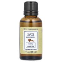 100% чистое эфирное масло, гвоздика, 30 мл (1 жидк. унц.) — The Vitamin Shoppe