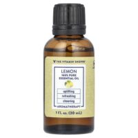100% чистое эфирное масло лимона, 30 мл (1 жидк. унц.) — The Vitamin Shoppe