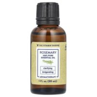 100% чистое эфирное масло, розмарин, 30 мл (1 жидк. унц.) — The Vitamin Shoppe