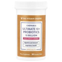 Chewable Ultimate 10+, пробиотики, фруктовый пунш, 13 млрд, 30 жевательных таблеток — The Vitamin Shoppe