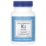 витамин K2, тройная сила, 300 мкг, 120 растительных капсул — The Vitamin Shoppe