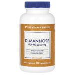 D-манноза, 120 растительных капсул (500 мг в 1 капсуле) — The Vitamin Shoppe