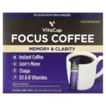 Focus растворимый кофе, средней обжарки, 24 палочки на одну порцию, по 3,3 г (0,12 унции) — VitaCup