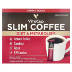 Растворимый кофе Slim Blend, средней обжарки, 24 палочки, по 3,7 г (0,13 унции) каждая — VitaCup