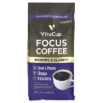 Focus Mushroom Coffee, молотый, средней темной обжарки, 284 г (10 унций) — VitaCup