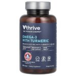 Омега-3 с куркумой, 60 мягких таблеток — Vthrive