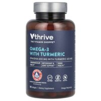 Омега-3 с куркумой, 60 мягких таблеток — Vthrive