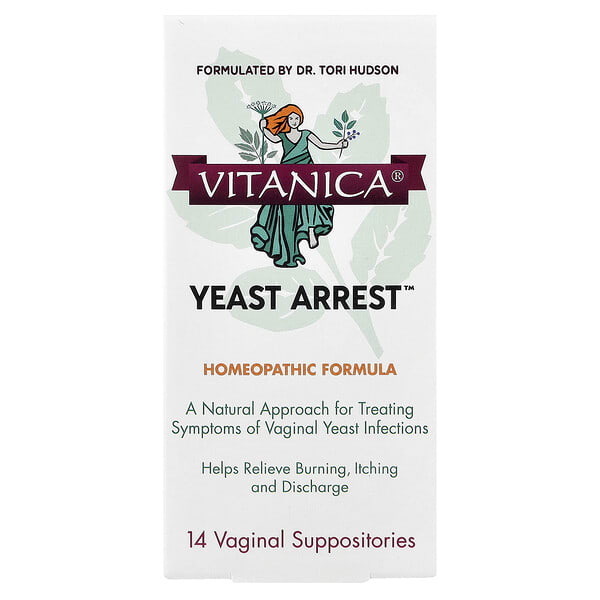 vtn02005_v_65.jpg Yeast Arrest™, Yeast Arrest™, 14 вагинальных свечей — Vitanica