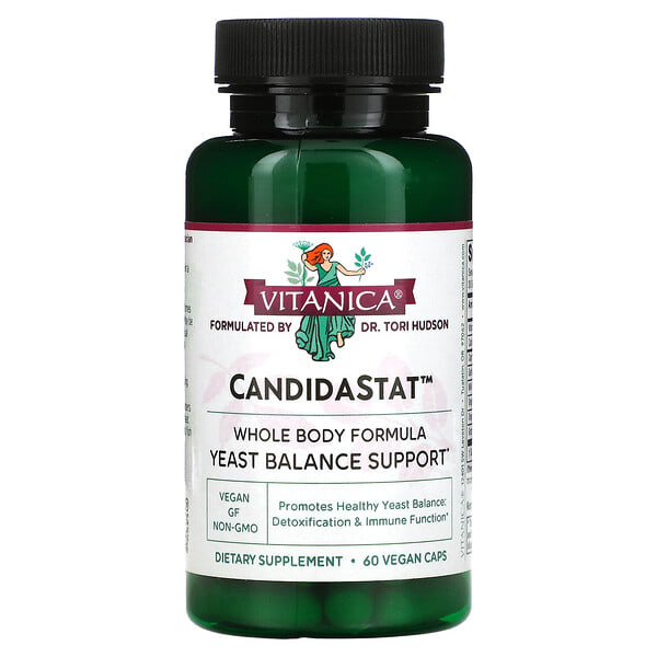 vtn02006_v_21.jpg CandidaStat, поддержка баланса дрожжей, 60 вегетарианских капсул — Vitanica