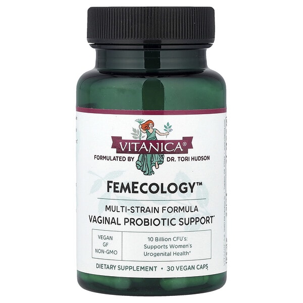 vtn02315_v_45.jpg FemEcology™, пробиотическая поддержка для влагалища, 30 веганских капсул — Vitanica