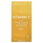 Витамин C, 1000 мг, 250 растительных капсул — Viva Naturals