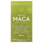 Peruvian Maca, Gelatinized, 500 mg, 250 Veggie Capsules — Viva Naturals