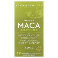 Peruvian Maca, Gelatinized, 500 mg, 250 Veggie Capsules — Viva Naturals