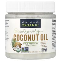 Organic®, нерафинированное кокосовое масло высшего качества, 473 мл (16 жидк. унций) — Viva Naturals