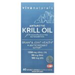 масло антарктического криля с астаксантином, 60 капсул Caplique — Viva Naturals
