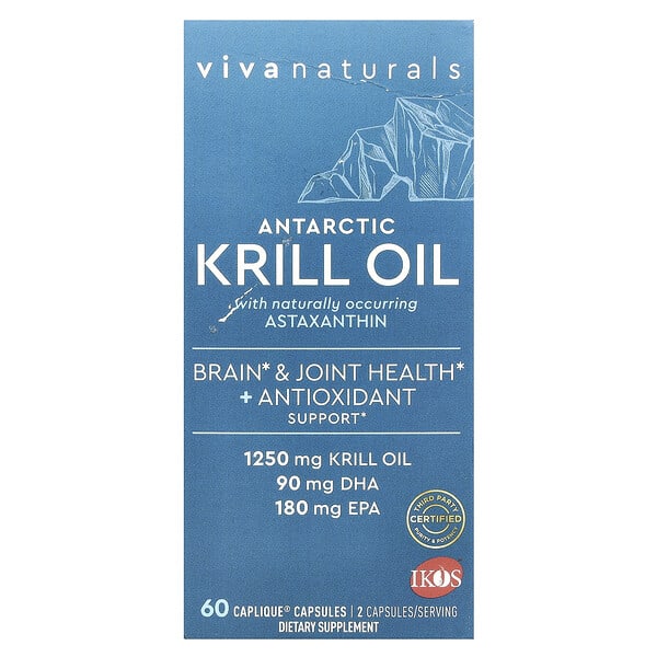 vva64410_v_108.jpg масло антарктического криля с астаксантином, 60 капсул Caplique — Viva Naturals