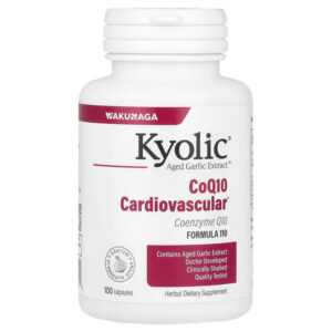 Aged Garlic Extract, CoQ10, формула 110, 100 капсул — Kyolic