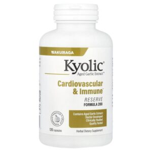 Aged Garlic Extract™, для сердечно-сосудистой системы и иммунитета, Reserve Formula 200, 120 капсул (600 мг на капсулу) — Kyolic