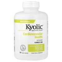 Aged Garlic Extract™, здоровье сердечно-сосудистой системы, веганская формула 300, 360 веганских капсул (300 мг в 1 капсуле) — Kyolic